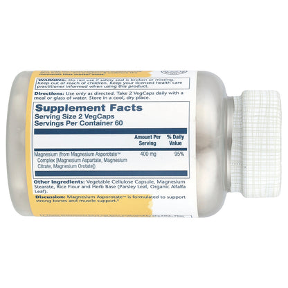 Solaray, Magnesium Asporotate™, 120 VegCaps (200 mg per Capsule)