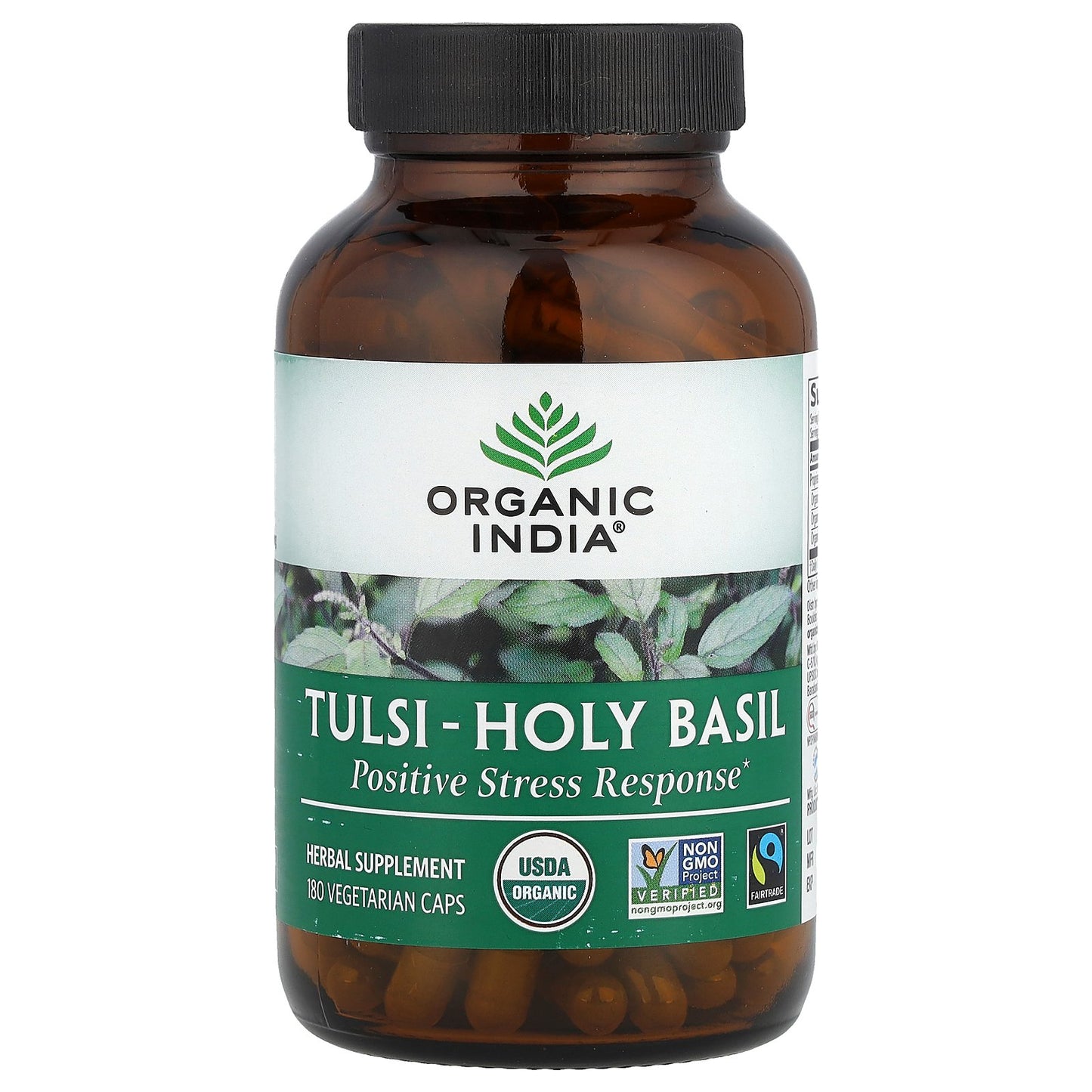 Organic India, Tulsi-Holy Basil, 180 Vegetarian Caps
