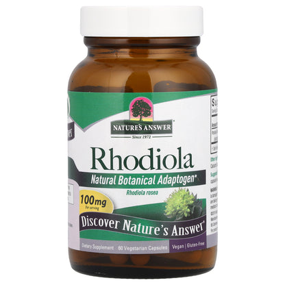 Nature's Answer, Rhodiola, 100 mg, 60 Vegetarian Capsules