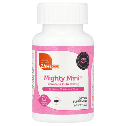 Zahler, Mighty Mini™ Prenatal + DHA, 90 Softgels