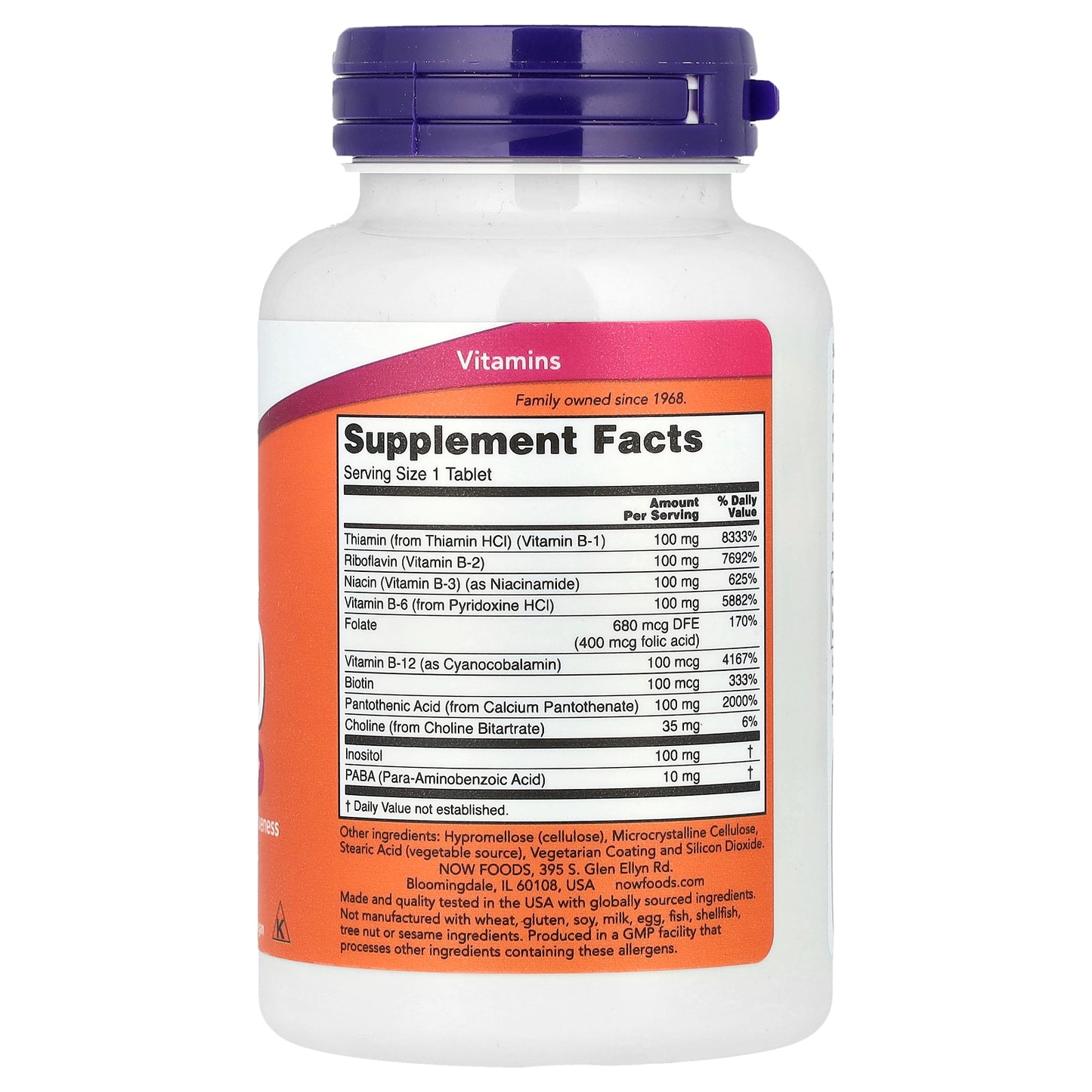 NOW Foods, Sustained Release B-100, 100 Tablets