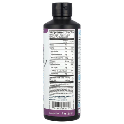 Barlean's, Seriously Delicious®, Omega-3 From Fish Oil, Passion Pineapple Smoothie, 16 oz (454 g)