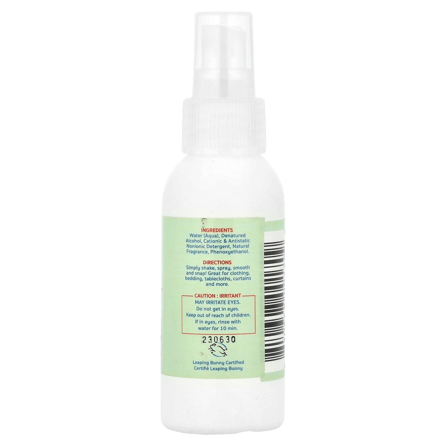 Nellie's, Wrinkle-B-Gone with Antistatic, Lemongrass, 3 fl oz (88 ml)