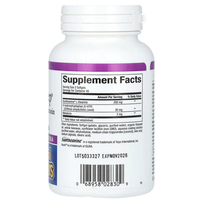 Natural Factors, Stress-Relax, Tranquil Sleep, 90 Enteric Coated Softgels