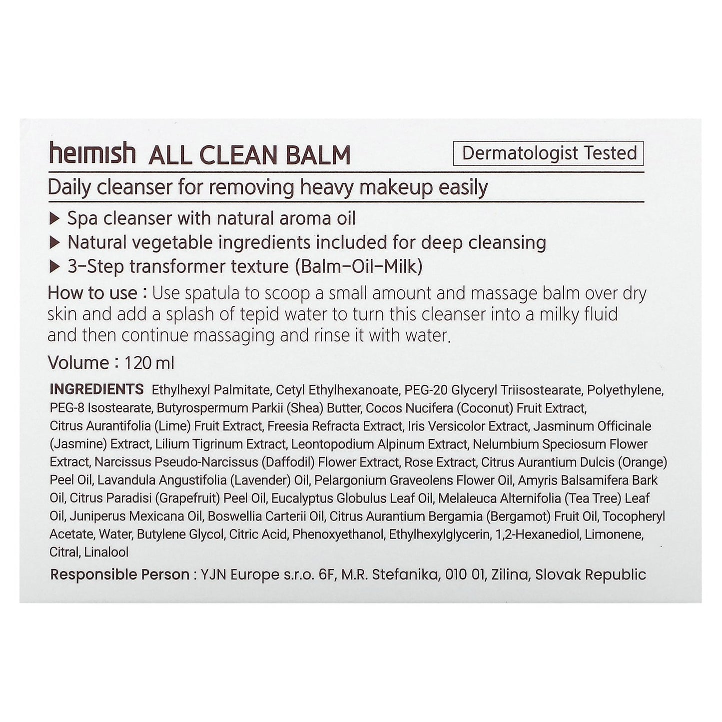 Heimish, All Clean Balm, 120 ml