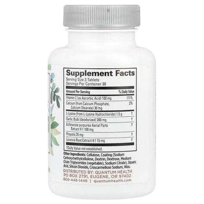 Quantum Health, SuperLysine+®, Immune Support, 90 Tablets