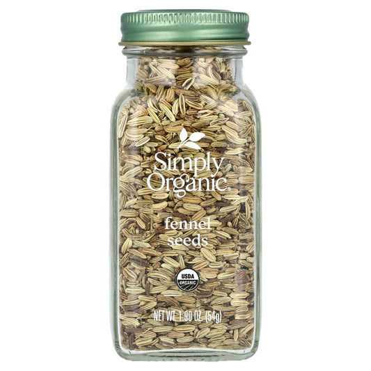 Simply Organic, Fennel Seeds, 1.90 oz (54 g)