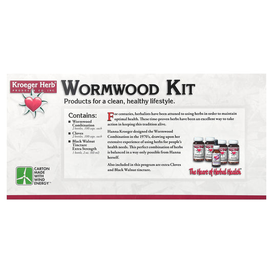 Kroeger Herb Co, Wormwood Kit, 5 Piece Kit