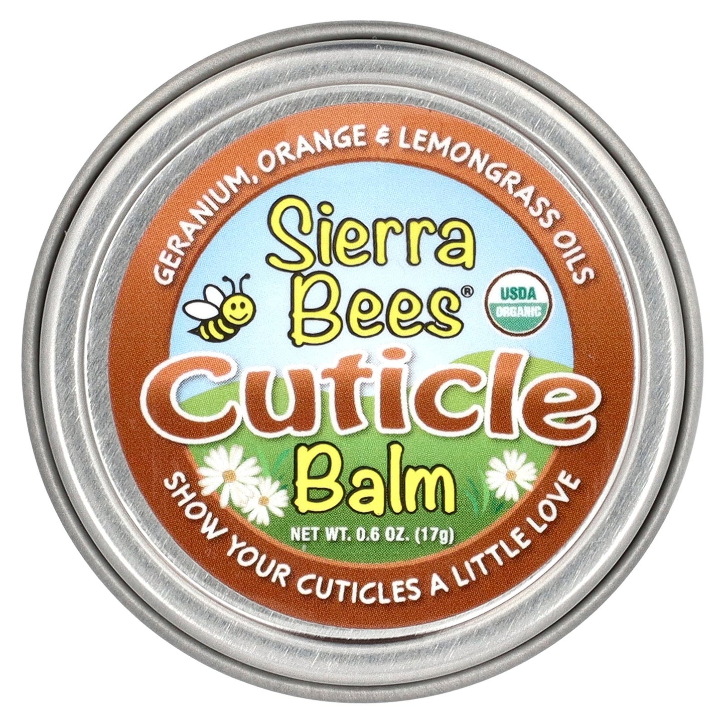 Sierra Bees, Cuticle Care Balm, Geranium, Orange & Lemongrass, 0.6 oz (17 g)