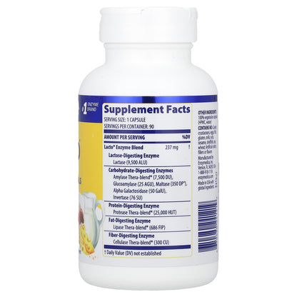 Enzymedica, Lacto®, 90 Capsules