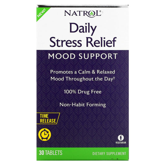 Natrol, Daily Stress Relief, Time Release, 30 Tablets