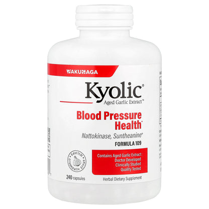 Kyolic, Aged Garlic Extract™, Blood Pressure Health, Formula 109, 240 Capsules
