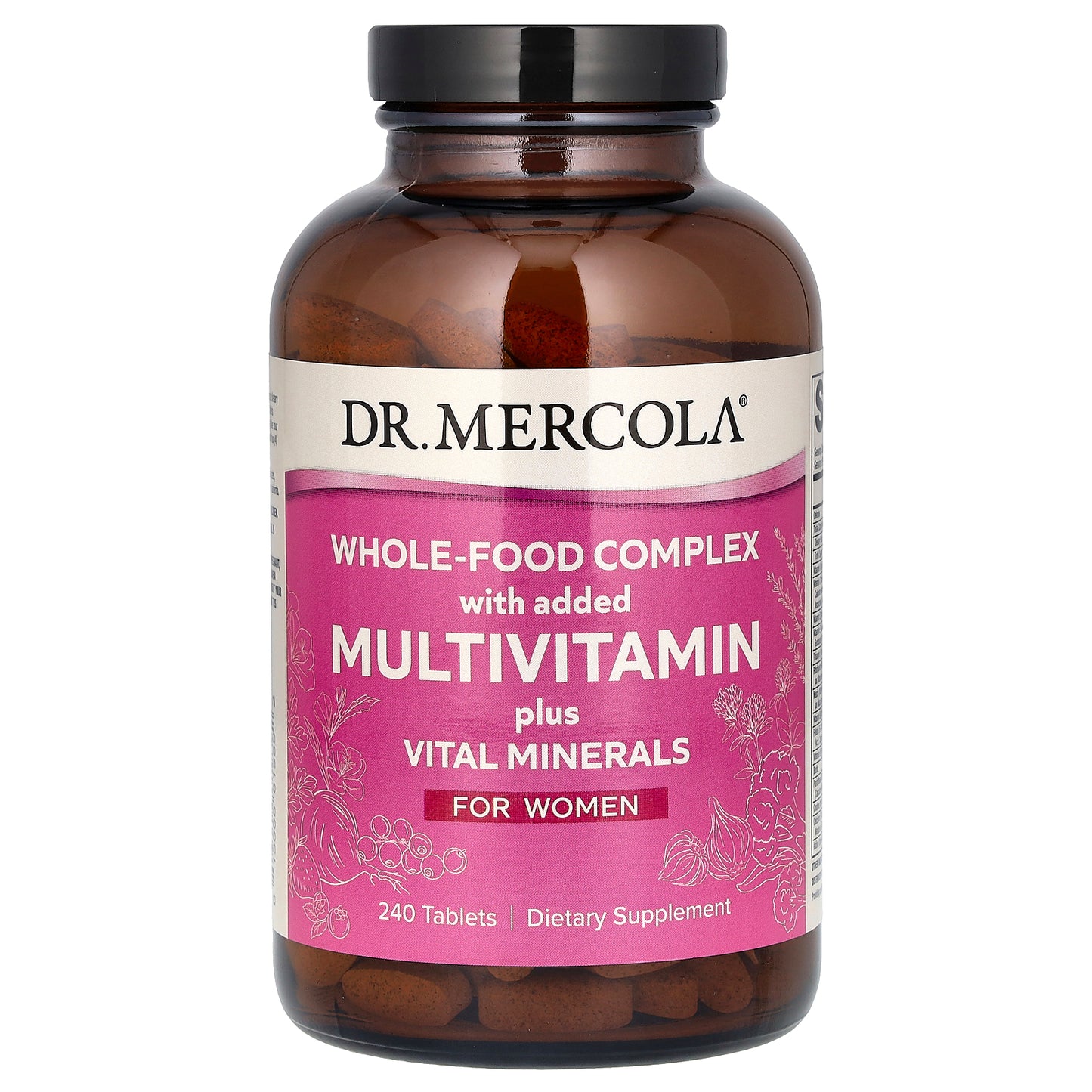 Dr. Mercola, Whole-Food Complex with added Multivitamin plus Vital Minerals, For Women, 240 Tablets