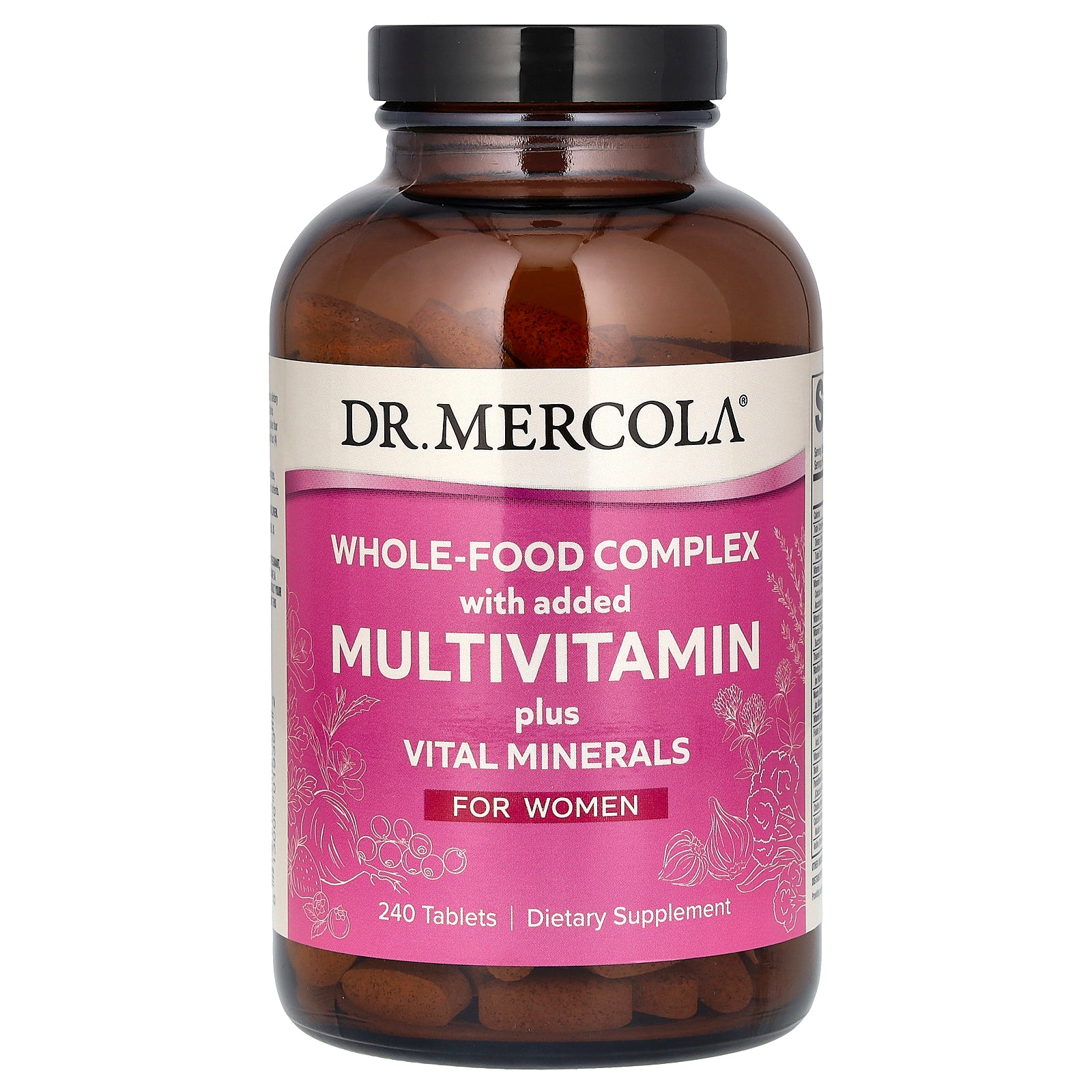 Dr. Mercola, Whole-Food Complex with added Multivitamin plus Vital Minerals, For Women, 240 Tablets
