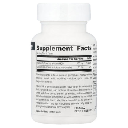 Source Naturals, B-6, 100 Tablets