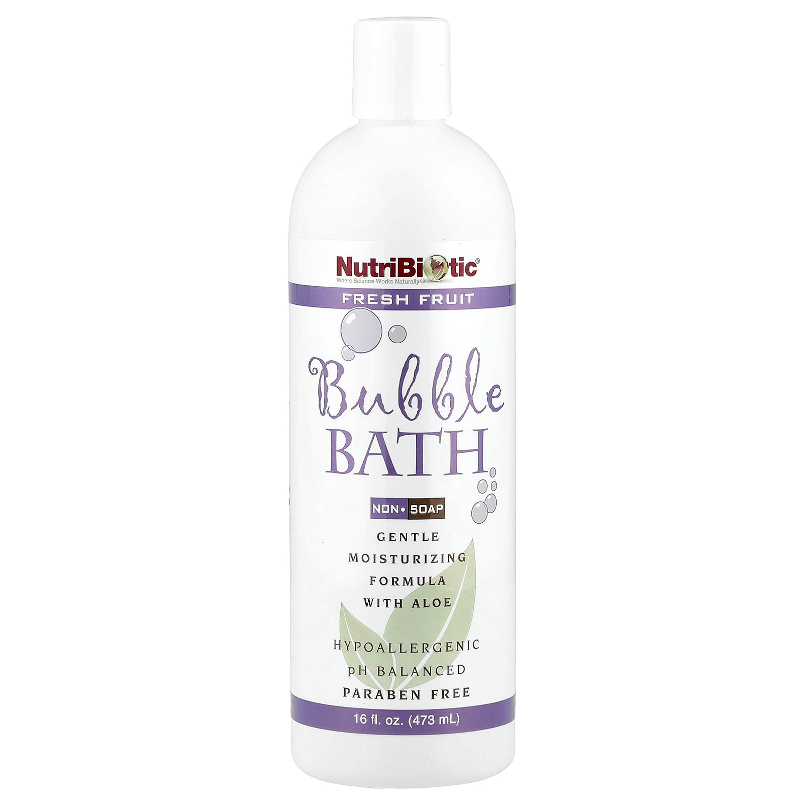 NutriBiotic, Bubble Bath, Non-Soap, Fresh Fruit, 16 fl oz (473 ml)