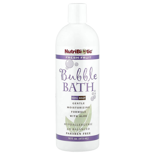 NutriBiotic, Bubble Bath, Non-Soap, Fresh Fruit, 16 fl oz (473 ml)