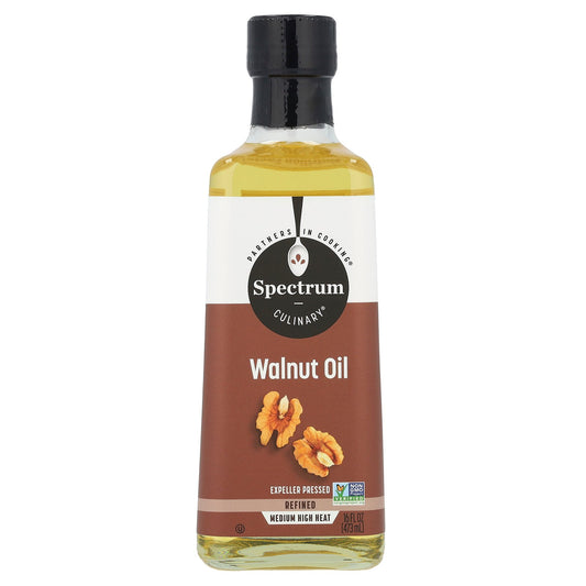 Spectrum Culinary, Walnut Oil, Expeller Pressed, Refined, 16 fl oz (473 ml)