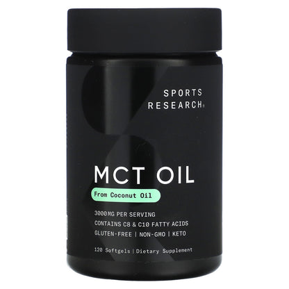 Sports Research, MCT Oil, 120 Softgels (1,000 mg per Softgel)