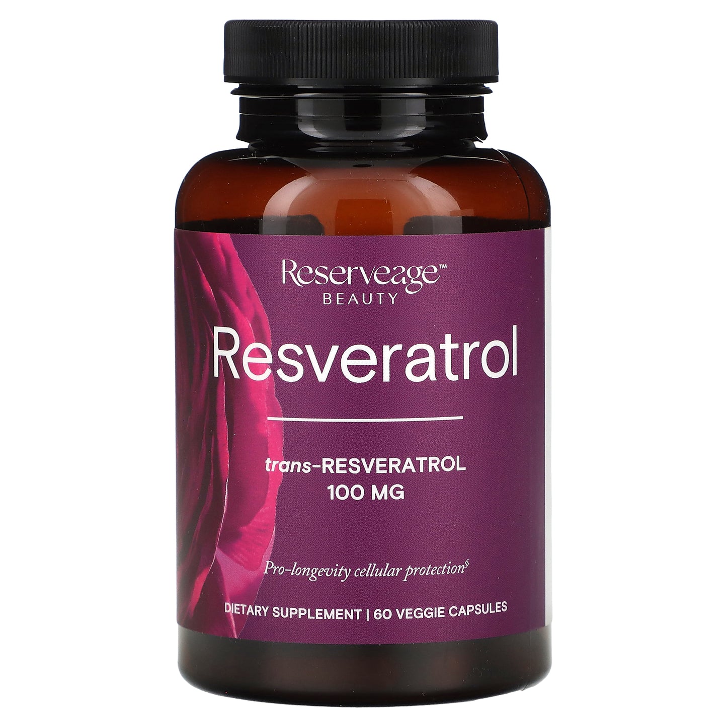 Reserveage Beauty, Resveratrol, 100 mg, 60 Veggie Capsules