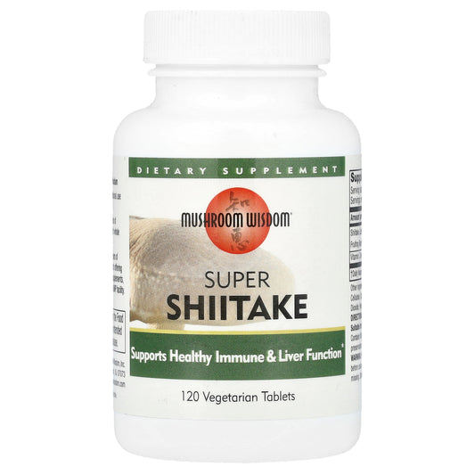 Mushroom Wisdom, Super Shiitake, 120 Vegetarian Tablets