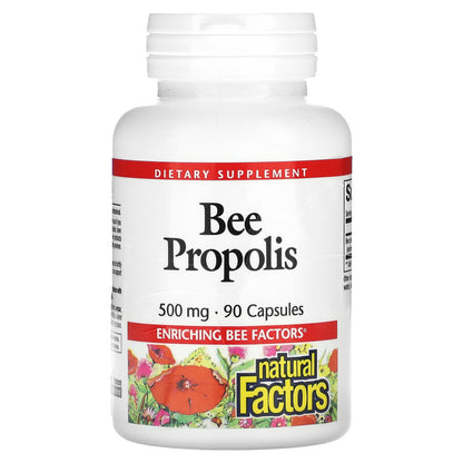 Natural Factors, Bee Propolis, 500 mg, 90 Capsules