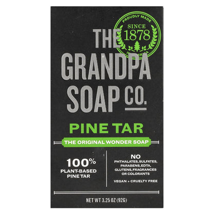 The Grandpa Soap Co., Wonder Soap, Pine Tar, 3.25 oz (92 g)
