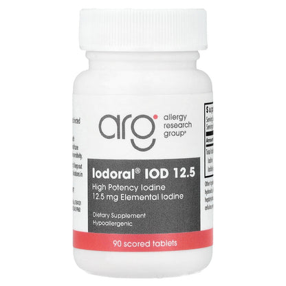 Optimox, Iodoral® IOD 12.5, High Potency Iodine, 90 Scored Tablets