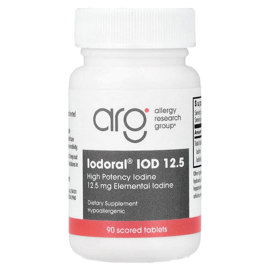 Optimox, Iodoral® IOD 12.5, High Potency Iodine, 90 Scored Tablets