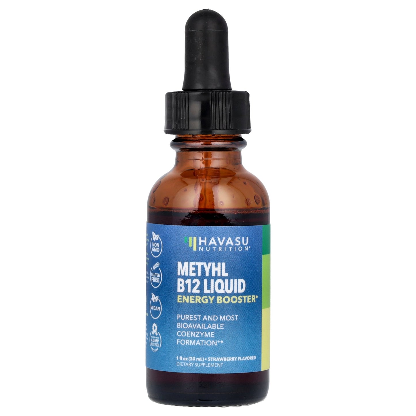 Havasu Nutrition, Methyl B12 Liquid, Strawberry, 1 fl oz (30 ml)