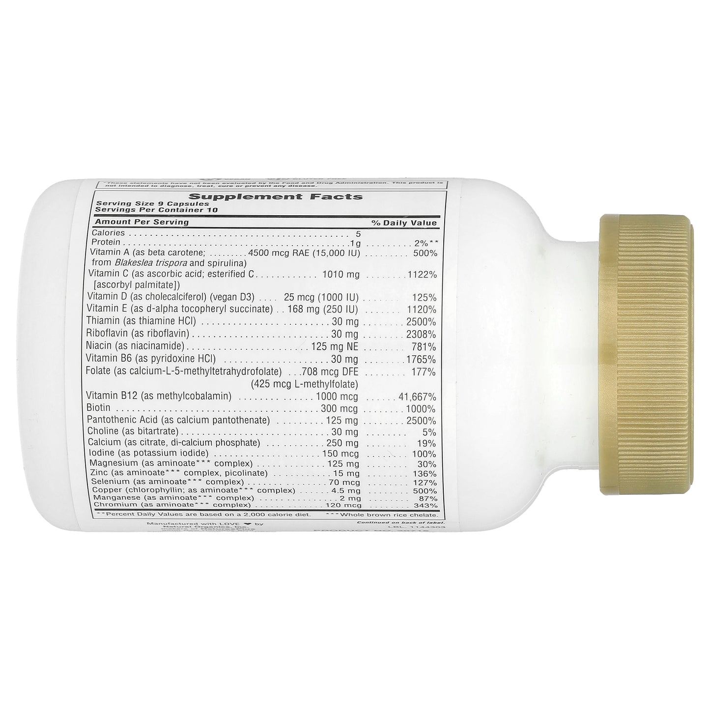 NaturesPlus, Source of Life®, Gold, The Ultimate Multivitamin Supplement, 90 Capsules