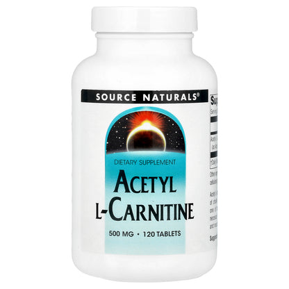 Source Naturals, Acetyl L-Carnitine, 500 mg, 120 Tablets
