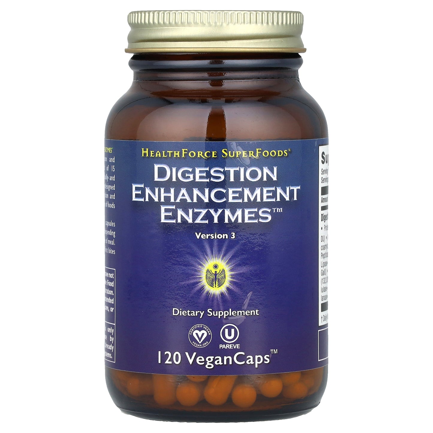 HealthForce Superfoods, Digestion Enhancement Enzymes™, 120 VeganCaps