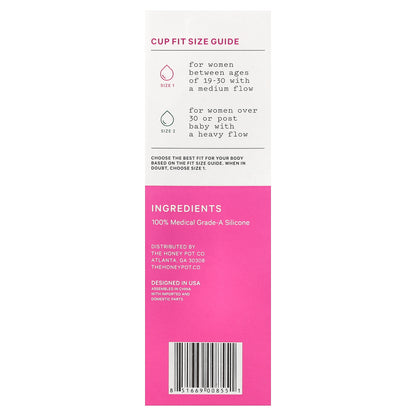 The Honey Pot Company, Menstrual Cup, Size 1, 1 Cup