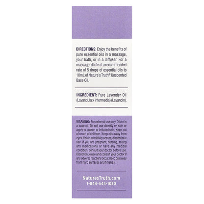 Nature's Truth, Pure Essential Oil, Rejuvenating Lavender, 0.51 fl oz (15 ml)