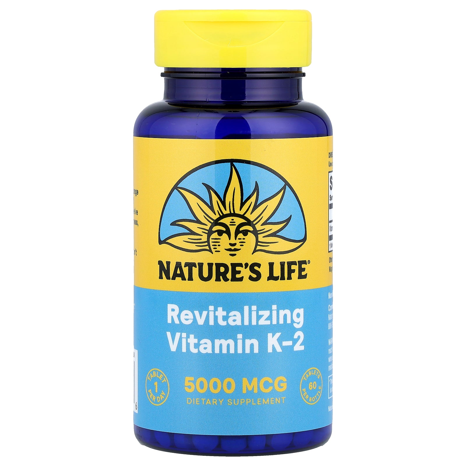 Nature's Life, Revitalizing Vitamin K-2, 5,000 mcg, 60 Tablets
