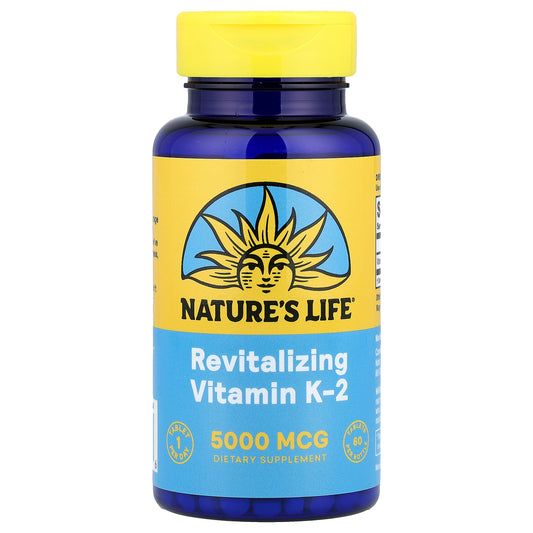 Nature's Life, Revitalizing Vitamin K-2, 5,000 mcg, 60 Tablets