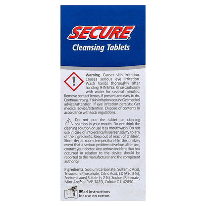 Secure Denture, Cleansing Tablets, pH 9 Formula , 32 Tablets