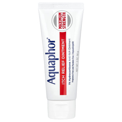 Aquaphor, Itch Relief Ointment, Maximum Strength, Fragrance Free, 2 oz (56 g)