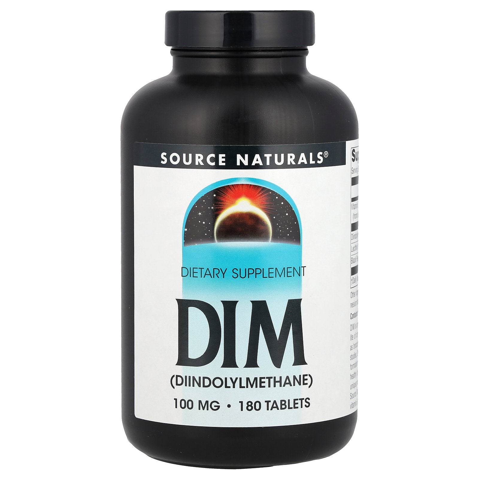 Source Naturals, DIM, 100 mg, 180 Tablets