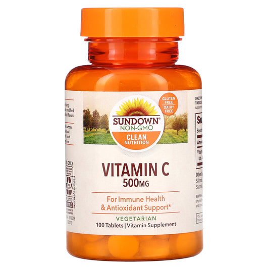 Sundown Naturals, Vitamin C, 500 mg, 100 Tablets