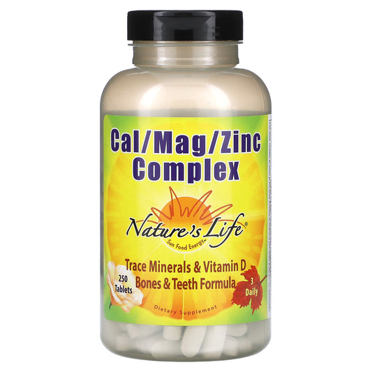 Nature's Life, Cal / Mag / Zinc Complex, 250 Tablets