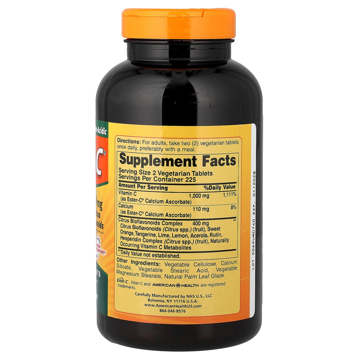 American Health, Ester-C® with Citrus Bioflavonoids, 500 mg, 450 Vegetarian Tablets