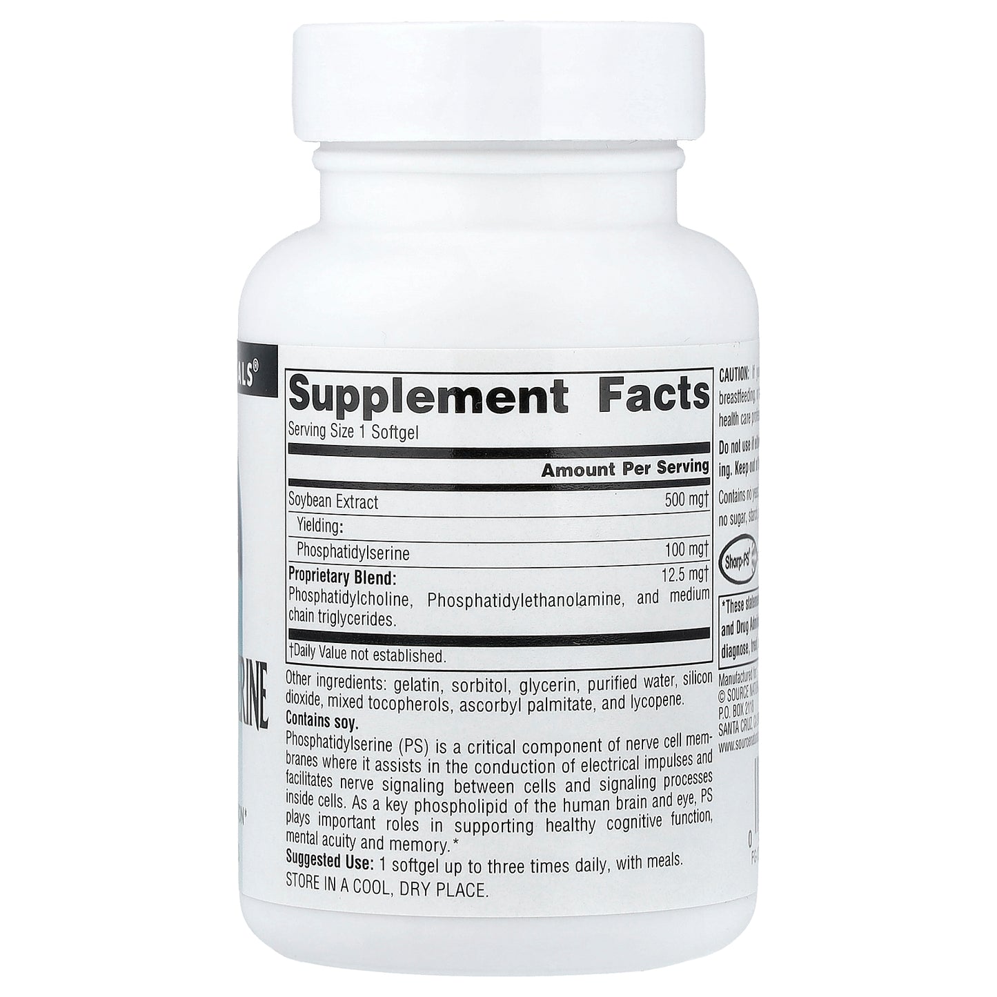 Source Naturals, Phosphatidyl Serine Complex, 60 Softgels