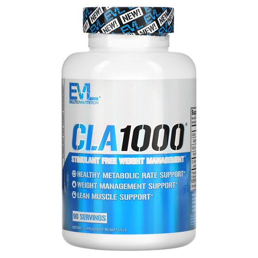 EVLution Nutrition, CLA1000®, Stimulant Free Weight Management, 1,000 mg, 90 Softgels