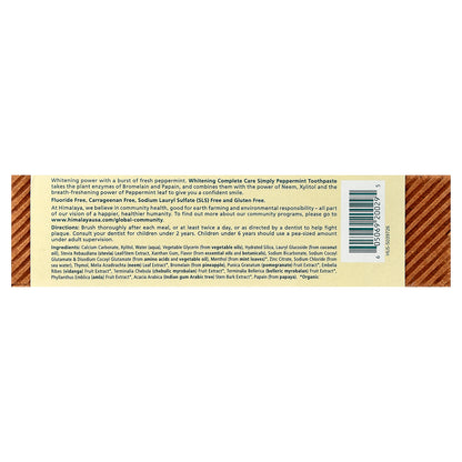 Himalaya, Botanique, Whitening Complete Care Toothpaste, Simply Peppermint, 5.29 oz (150 g)