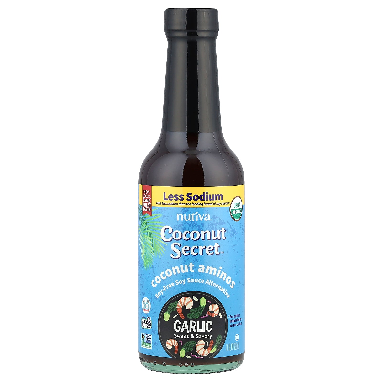 Coconut Secret, Coconut Aminos, Garlic, 10 fl oz (296 ml)