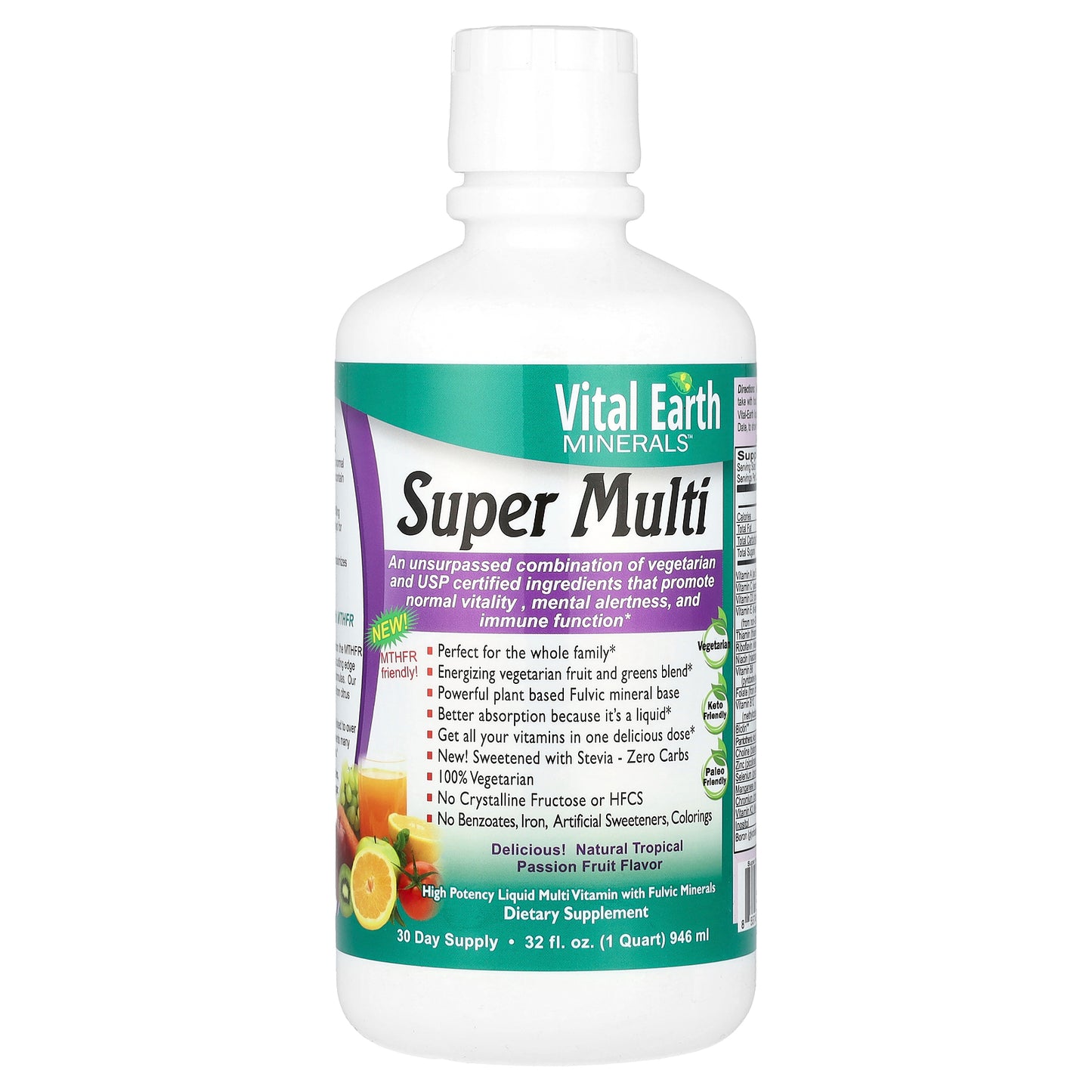 Vital Earth Minerals, Super Multi,  Natural Tropical Passion Fruit, 32 fl oz (946 ml)
