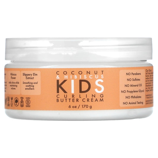 SheaMoisture, Kids Curling Butter Cream, Coconut & Hibiscus, 6 oz (170 g)