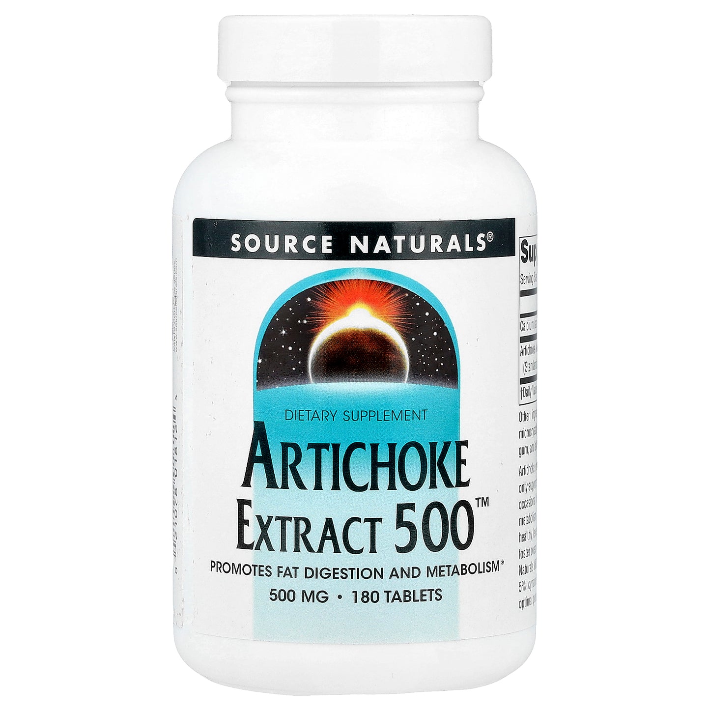 Source Naturals, Artichoke Extract 500™, 180 Tablets